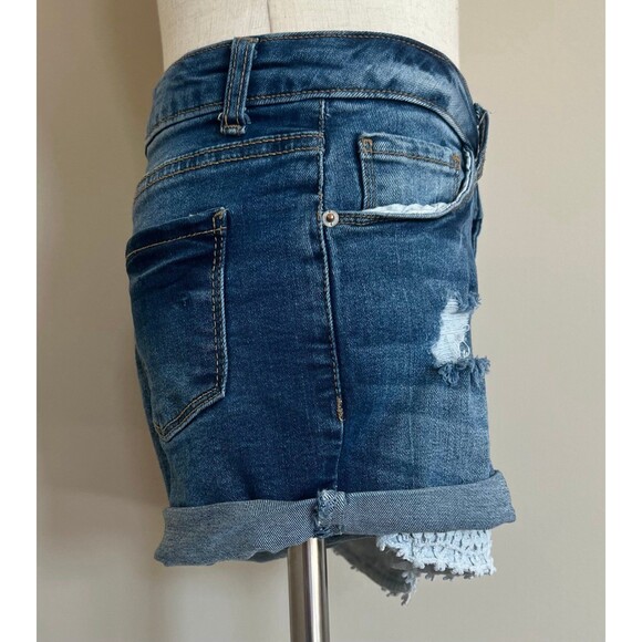 Girls Button Front Denim Jean Shorts w/Adjustable Waist by Vanilla Star sz 12 - Picture 6 of 6